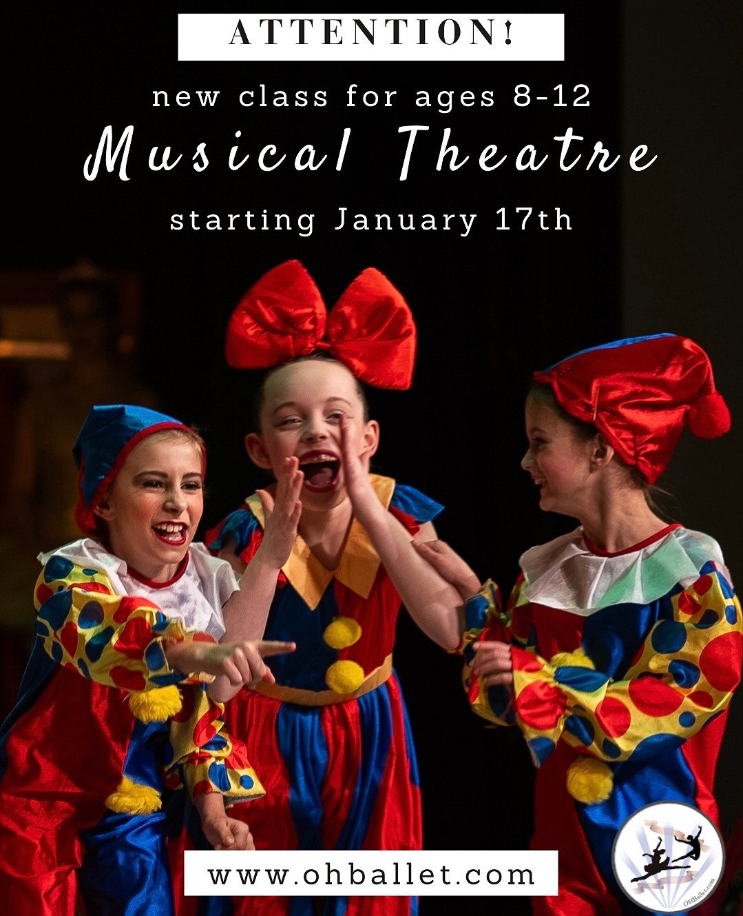 Ohio Conservatory of Ballet Musical Theatre for ages 8 to 12
