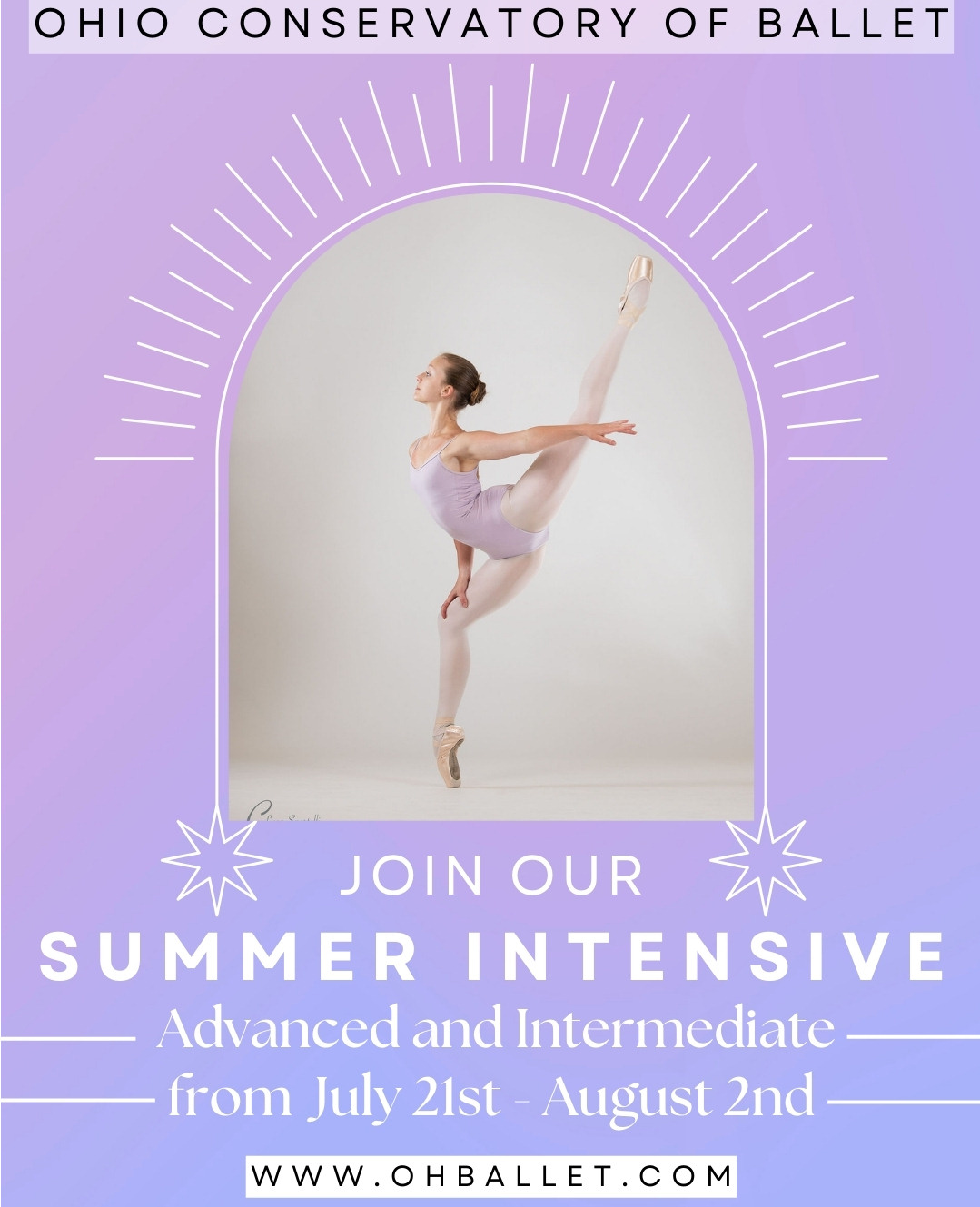 Ohio Conservatory of Ballet 2025 Summer Intensive Advanced and Intermediate